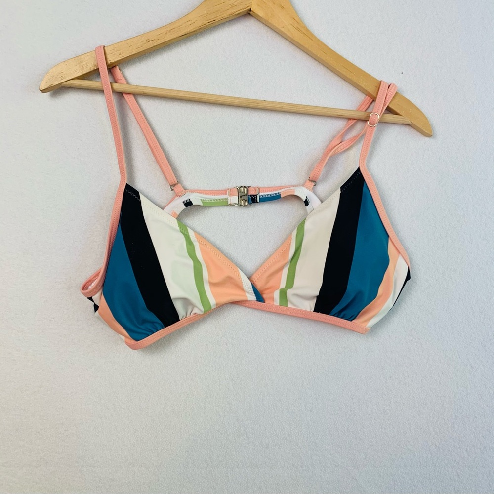 Cupshe Multi Colored Striped Bikini Set